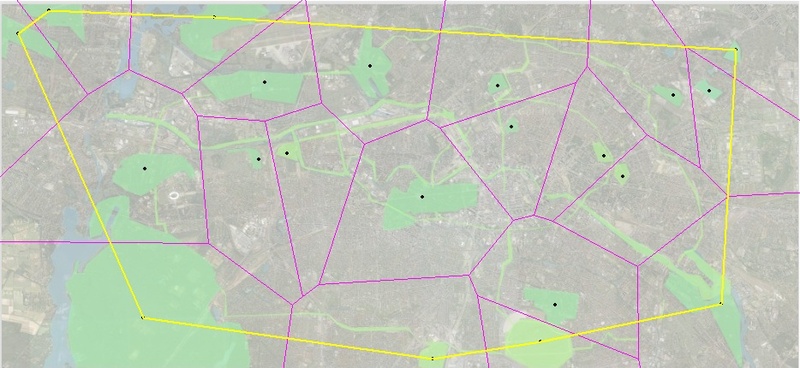 Distritos en plano general de Berlín 