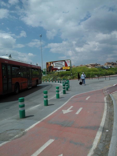 Cruce peligroso (Avenida de Andaucía, Granada)