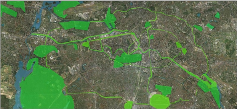 Extrapolamos la solución verde al resto de la ciudad 