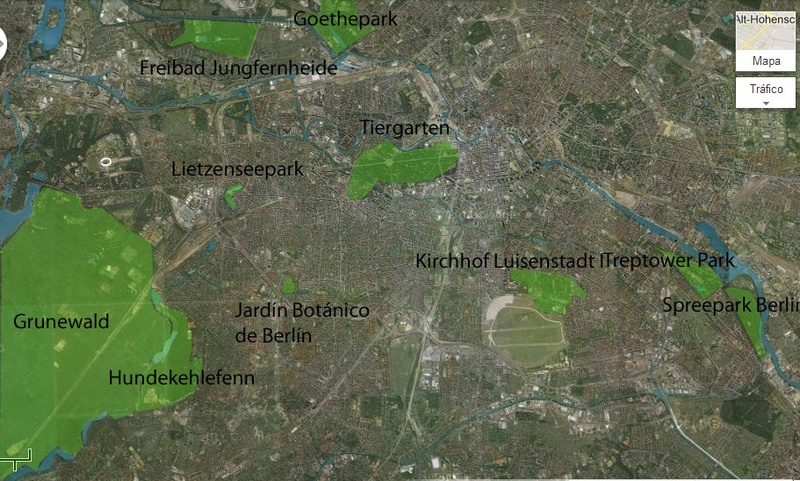 Zonas verdes actuales de Berlín